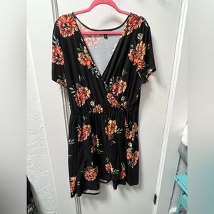 Floral plus size dress